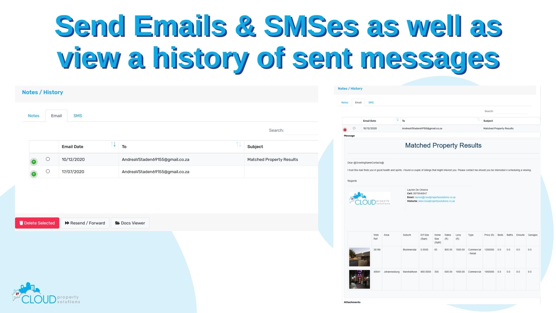 Send Emails and SMSes